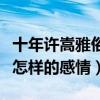 十年许嵩雅俗共赏什么梗（雅俗共赏表达的是怎样的感情）