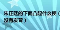 朱正廷的下面凸起什么梗(网友调侃朱正廷还没有发育)