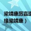 梁靖康厉嘉琪关系怎么样（网曝厉嘉琪因戏结缘梁靖康）
