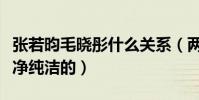张若昀毛晓彤什么关系(两人的关系是非常干净纯洁的)