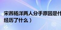 宋茜杨洋两人分手原因是什么(他们之间到底经历了什么)