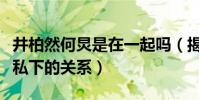 井柏然何炅是在一起吗(揭秘井柏然和赵丽颖私下的关系)