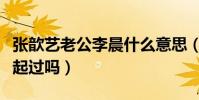 张歆艺老公李晨什么意思(张歆艺和李晨在一起过吗)