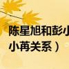 陈星旭和彭小苒在一起了吗（揭秘陈星旭和彭小苒关系）