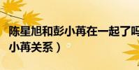 陈星旭和彭小苒在一起了吗(揭秘陈星旭和彭小苒关系)