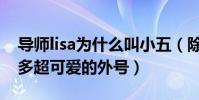 导师lisa为什么叫小五(除了小五lisa还有很多超可爱的外号)