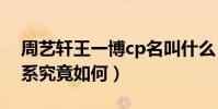周艺轩王一博cp名叫什么(两个人私下的关系究竟如何)