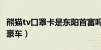 熊猫tv口罩卡是东阳首富吗(口罩卡有多少量豪车)