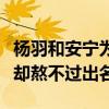 杨羽和安宁为什么分手（两人从藉藉无名携手却熬不过出名）