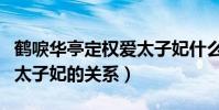 鹤唳华亭定权爱太子妃什么梗(揭秘萧定权和太子妃的关系)