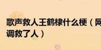 歌声救人王鹤棣什么梗(网友直呼感谢你的跑调救了人)