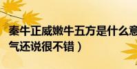 秦牛正威嫩牛五方是什么意思(听了不仅不生气还说很不错)