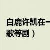 白鹿许凯在一起了吗（两人一起合作招摇和朝歌等剧）
