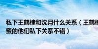 私下王鹤棣和沈月什么关系(王鹤棣喜欢沈月吗戏中非常甜蜜的他们私下关系不错)