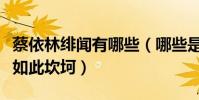 蔡依林绯闻有哪些(哪些是真的女神感情原来如此坎坷)