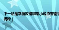 下一站是幸福改编哪部小说原著剧情(宋茜和宋威龙大结局揭秘)