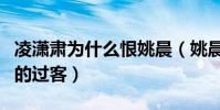 凌潇肃为什么恨姚晨(姚晨是凌潇肃恨之入骨的过客)
