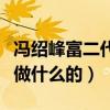 冯绍峰富二代身份是真的么（冯绍峰的爸爸是做什么的）