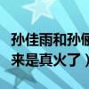 孙佳雨和孙俪的关系是什么（演了朱闪闪后看来是真火了）