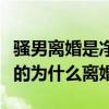骚男离婚是净身出户吗（骚男离婚始末是怎样的为什么离婚）
