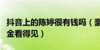 抖音上的陈婷很有钱吗(豪车百万装修奢华多金看得见)