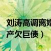刘涛高调离婚是真的吗（网曝丈夫王珂二度破产欠巨债）