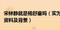 宋林静就是杨舒童吗(实为两人揭秘两人个人资料及背景)