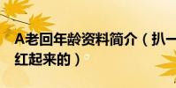 A老回年龄资料简介(扒一扒A老回年是怎么红起来的)