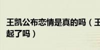 王凯公布恋情是真的吗(王凯和蒋欣真的在一起了吗)