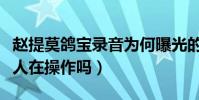 赵提莫鸽宝录音为何曝光的如此神速(背后有人在操作吗)