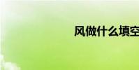 风做什么填空?