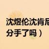 沈煜伦沈肯尼之间的故事（沈煜伦沈肯尼现在分手了吗）