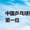 中国乒乓球残奥会首金诞生 中国队排在双榜第一位
