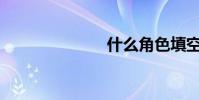 什么角色填空?