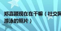 郑嘉颖现在在干嘛(社交网站晒出与儿子一同游泳的照片)