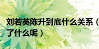 刘若英陈升到底什么关系(两人之间到底经历了什么呢)