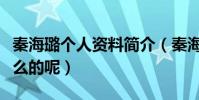 秦海璐个人资料简介(秦海璐的老公是谁做什么的呢)