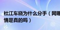 杜江车晓为什么分手(网曝霍思燕插足二人感情是真的吗)