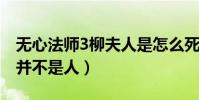 无心法师3柳夫人是怎么死的(柳玄鹄的大哥并不是人)