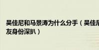 吴佳尼和马景涛为什么分手(吴佳尼个人资料介绍新恋情男友身份深扒)