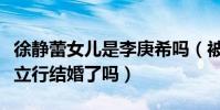 徐静蕾女儿是李庚希吗(被曝为三宝堕胎和黄立行结婚了吗)