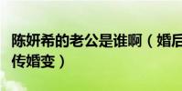 陈妍希的老公是谁啊(婚后的她为什么频频被传婚变)