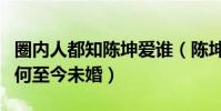 圈内人都知陈坤爱谁(陈坤最的人到底是谁为何至今未婚)