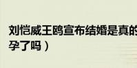 刘恺威王鸥宣布结婚是真的吗(王鸥是真的怀孕了吗)
