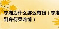 李湘为什么那么有钱(李湘的钱从哪来的土豪到令何炅吃惊)