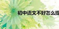 初中语文不好怎么提高成绩?