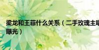 梁龙和王菲什么关系(二手玫瑰主唱梁龙个人资料感情现状曝光)