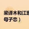 梁译木和江珊什么关系（合作跨界歌王后传出母子恋）