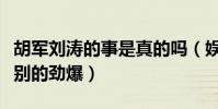 胡军刘涛的事是真的吗(娱乐圈的绯闻总是特别的劲爆)