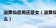 浪胃仙是男还是女(浪胃仙个人资料真名叫什么)